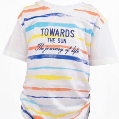 Polo con rayas de colores