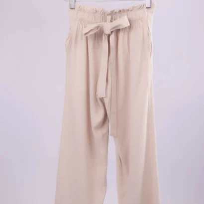 Pantalon palazo de lino