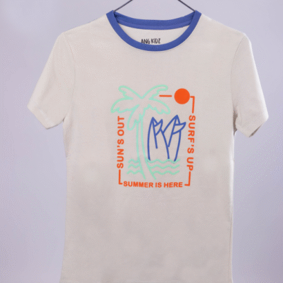 Polo gris con palmera